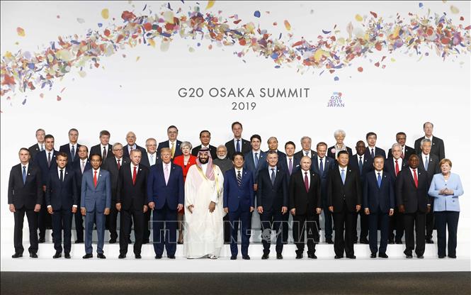Trong ảnh: Các trưởng đoàn tham dự hội nghị G20 chụp ảnh chung. Ảnh: Thống Nhất –TTXVN