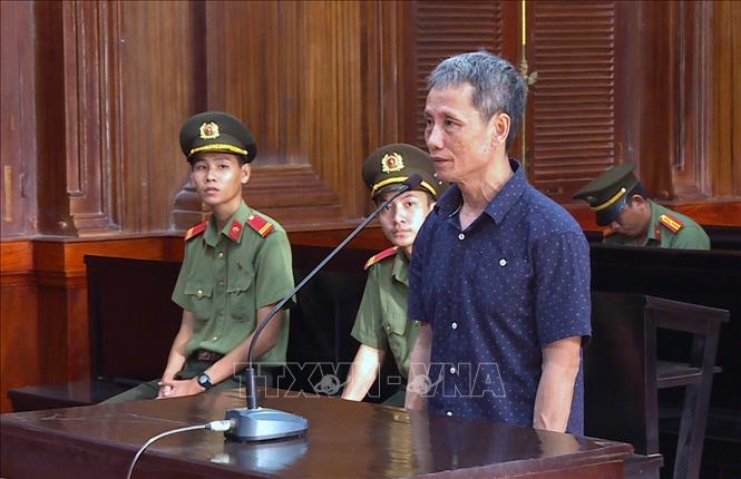 Trong ảnh: Tòa án nhân dân TP Hồ Chí Minh xét xử sơ thẩm bị cáo Trương Hữu Lộc về tội “Phá rối an ninh” theo điều 118 Bộ luật Hình sự 2015, tháng 6/2019. Ảnh: TTXVN phát