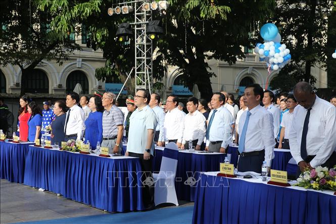 Photo: Delegates at the celebration. VNA Photo: Lâm Khánh