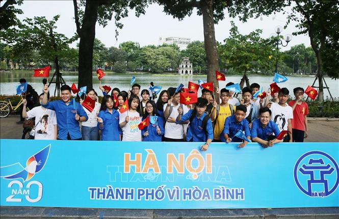 Photo: Local young people take part at the celebration. VNA Photo: Lâm Khánh