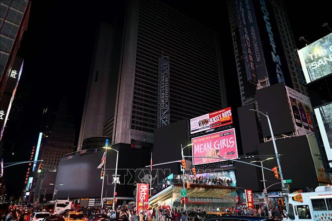 Trong ảnh: Cảnh mất điện tại New York, Mỹ, ngày 13/7/2019. Ảnh: AFP/ TTXVN