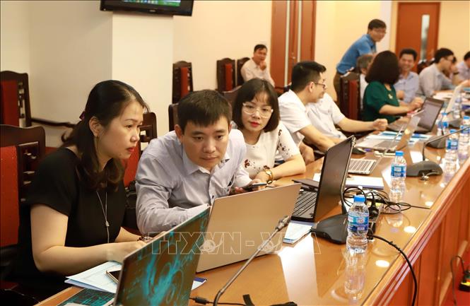 Trong ảnh: Hội nghị tập huấn sử dụng phần mềm quản lý đoàn viên Công đoàn cho cán bộ, công đoàn viên trực thuộc Công đoàn Viên chức Việt Nam, do Ban Thường vụ Công đoàn Viên chức Việt Nam tổ chức, tháng 2/2019, tại Hà Nội. Ảnh: Hoàng Hùng - TTXVN