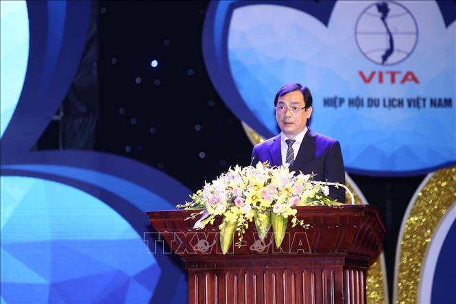 Trong ảnh: Ông Nguyễn Trùng Khánh, Tổng cục trưởng Tổng cục Du lịch phát biểu. Ảnh: Minh Quyết - TTXVN