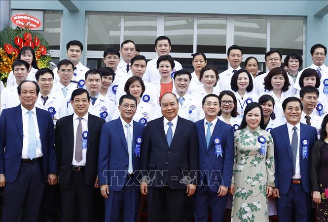Trong ảnh: Thủ tướng Nguyễn Xuân Phúc và các đại biểu. Ảnh: Thống Nhất – TTXVN 
