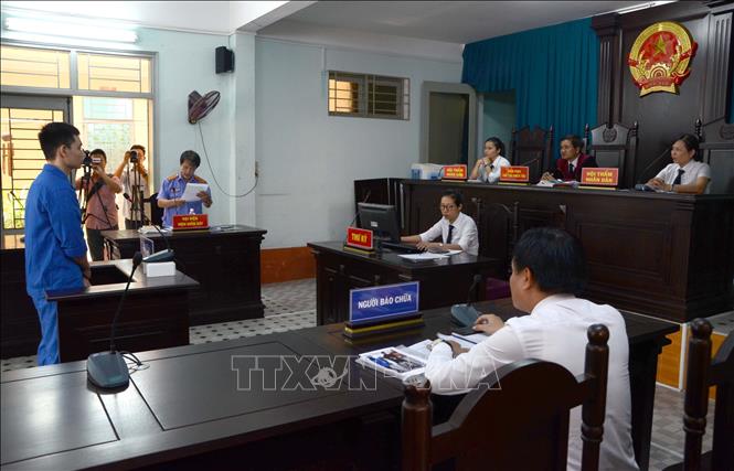 Trong ảnh: Quang cảnh phiên tòa. Ảnh: Quốc Dũng – TTXVN