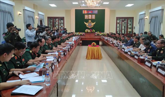 Quang cảnh cuộc đối thoại. Ảnh: Trần Long – Minh Hưng, P/v CQTT TTXVN tại Campuchia. 
