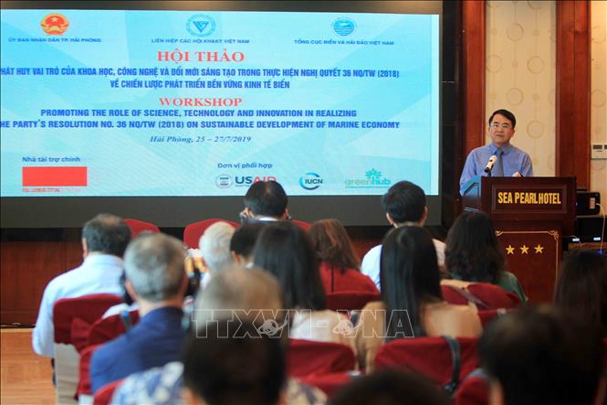 Trong ảnh: Phó Chủ tịch Ủy ban nhân dân thành phố Hải Phòng Lê Khắc Nam phát biểu. Ảnh: An Đăng - TTXVN