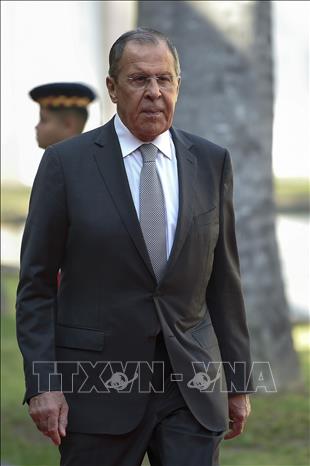 Trong ảnh: Ngoại trưởng Nga Sergey Lavro tới tham dự Hội nghị ngoại trưởng BRICS ở thành phố Rio de Janeiro, Brazil ngày 26/7/2019. Ảnh: AFP/TTXVN