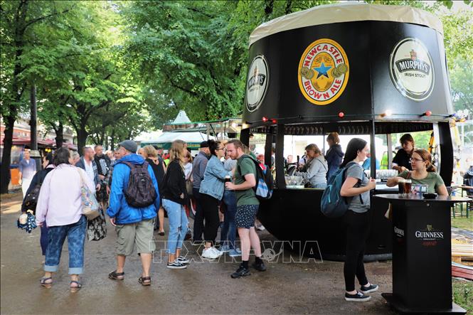 Trong ảnh: Một góc Liên hoan Bia quốc tế Berlin 2019. Ảnh: Anh Đức - Pv TTXVN tại Đức