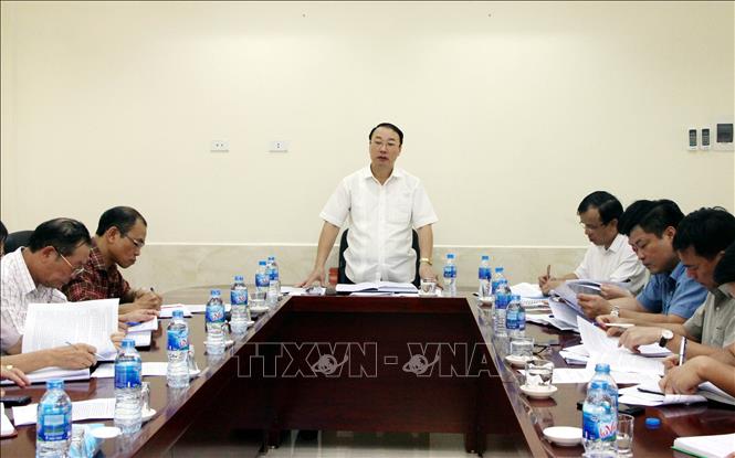 Trong ảnh: Phó Chủ tịch UBND tỉnh Lạng Sơn Nguyễn Công Trưởng phát biểu chỉ đạo tại buổi kiểm tra. Ảnh: Thái Thuần – TTXVN