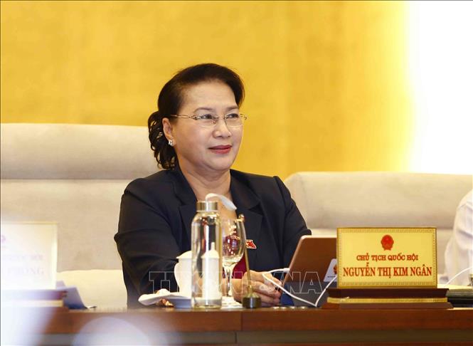 Trong ảnh: Chủ tịch Quốc hội Nguyễn Thị Kim Ngân phát biểu. Ảnh: Văn Điệp – TTXVN
