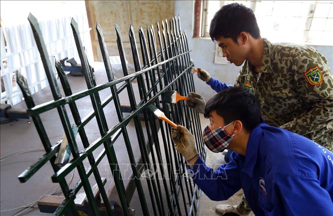 Trong ảnh: Đào tạo nghề tại Trường Cao đẳng nghề công nghiệp Thanh Hóa. Ảnh: Anh Tuấn - TTXVN