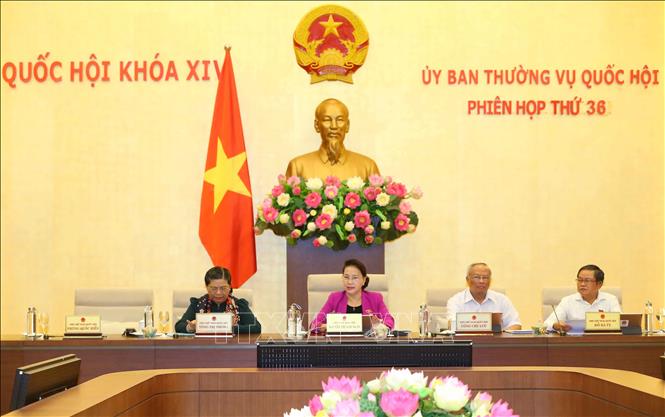 Trong ảnh: Chủ tịch Quốc hội Nguyễn Thị Kim Ngân phát biểu ý kiến. Ảnh: Doãn Tấn - TTXVN