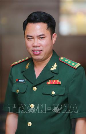Trong ảnh: Thượng tá Nguyễn Văn Giáp, Trưởng phòng Phòng chống ma túy và tội phạm, Bộ đội Biên phòng tỉnh Hà Tĩnh tấm gương điển hình tiêu biểu trong học tập và làm theo tư tưởng, đạo đức, phong cách Hồ Chí Minh khu vực và toàn quốc 2019. Ảnh: Doãn Tấn, Thành Đạt - TTXVN