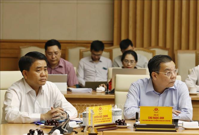 Trong ảnh: Các thành viên Tiểu ban Kinh tế - Xã hội Đại hội lần thứ XIII của Đảng tham dự phiên họp. Ảnh: Thống Nhất – TTXVN
