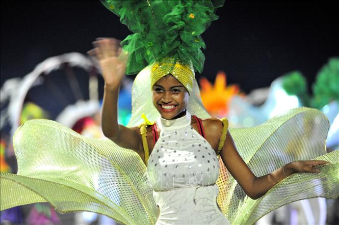 Trong ảnh: Những sắc mầu Carnaval La Habana 2019. Ảnh: Lê Hà - Pv TTXVN tại Cuba    