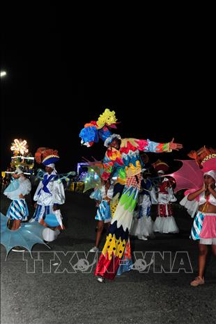 Trong ảnh: Những sắc mầu Carnaval La Habana 2019. Ảnh: Lê Hà - Pv TTXVN tại Cuba    