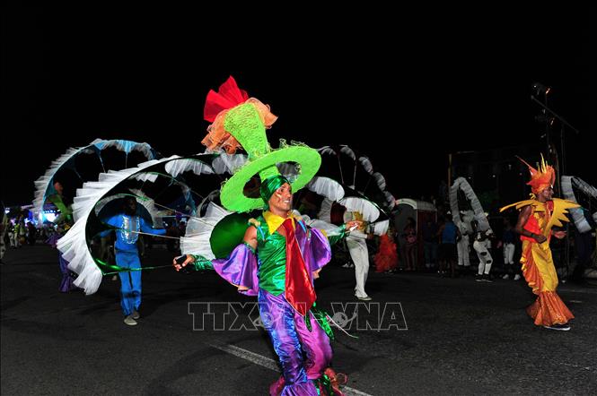 Trong ảnh: Những sắc mầu Carnaval La Habana 2019. Ảnh: Lê Hà - Pv TTXVN tại Cuba    