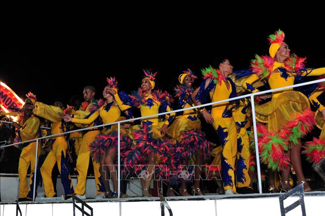 Trong ảnh: Những sắc mầu Carnaval La Habana 2019. Ảnh: Lê Hà - Pv TTXVN tại Cuba      