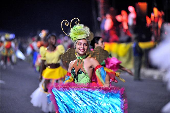 Trong ảnh: Những sắc mầu Carnaval La Habana 2019. Ảnh: Lê Hà - Pv TTXVN tại Cuba      