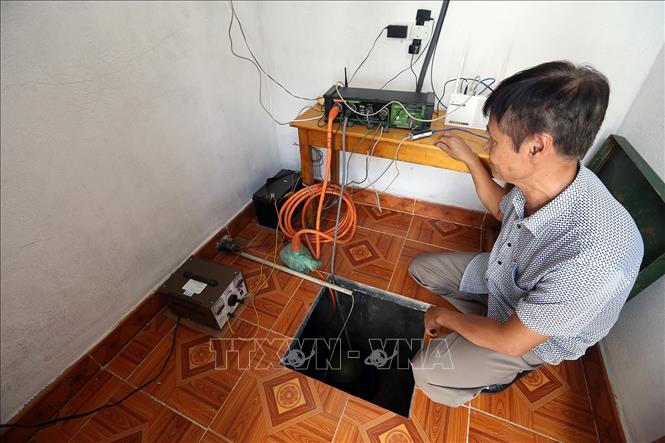 Trong ảnh: Máy đo thu chấn tại Trạm địa chấn tỉnh Điện Biên. Ảnh: Phan Tuấn Anh - TTXVN