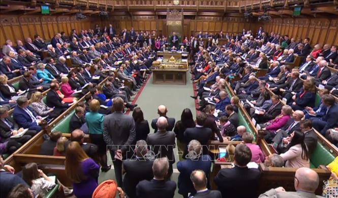Trong ảnh: Toàn cảnh một phiên họp của Quốc hội Anh ở London ngày 3/4/2019. Ảnh: AFP/TTXVN