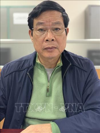 Trong ảnh: Bị can Nguyễn Bắc Son (sinh năm 1953, nguyên Bộ trưởng Bộ Thông tin và Truyền thông). Ảnh: TTXVN phát