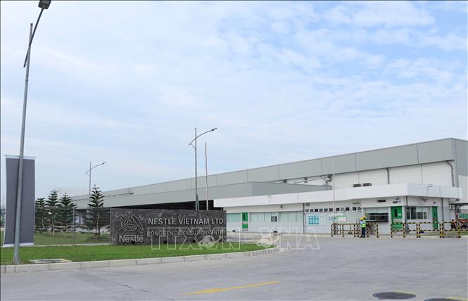 Trong ảnh: Nhà máy Nestle Bông Sen trong Khu Công nghiệp Thăng Long II. Ảnh: Đinh Tuấn - TTXVN