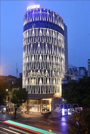 Trong ảnh: Trung tâm Truyền hình Thông tấn (Vnews) tại địa chỉ 33 Lê Thánh Tông, quận Hoàn Kiếm (Hà Nội). Ảnh: Minh Quyết - TTXVN