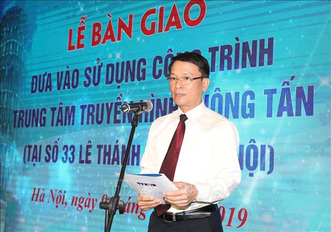 Trong ảnh: Ủy viên Trung ương Đảng, Bí thư Đảng uỷ, Tổng Giám đốc Thông tấn xã Việt Nam Nguyễn Đức Lợi phát biểu khai mạc. Ảnh: Dương Giang - TTXVN