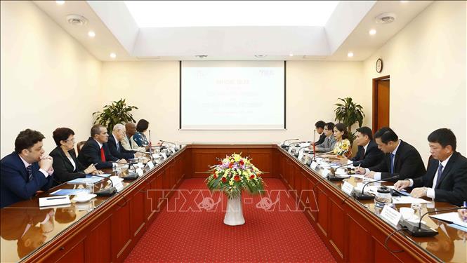 Photo: A view of the talks. VNA Photo: Văn Điệp