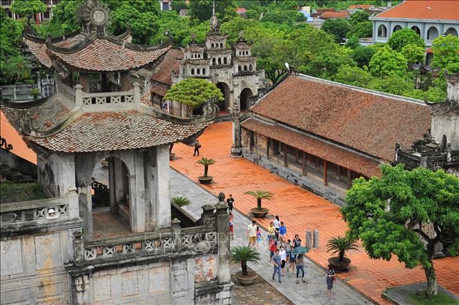 Photo: A view of Phat Diem Cathedral. VNA Photo: Minh Đức