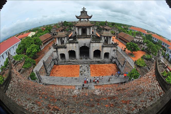 Photo: A panorama of Phat Diem Cathedral complex. VNA Photo: Minh Đức
