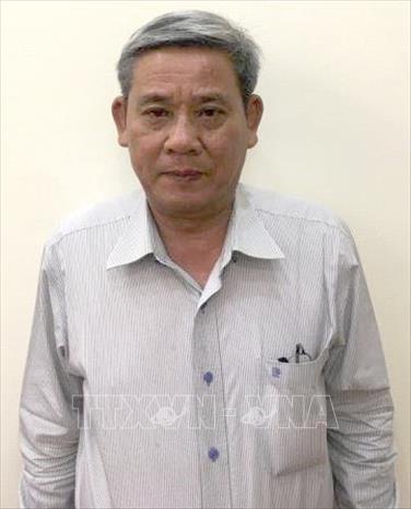 Trong ảnh: Bị can Lê Văn Thanh (nguyên Phó Chánh Văn phòng UBND Thành phố Hồ Chí Minh). Ảnh: TTXVN phát