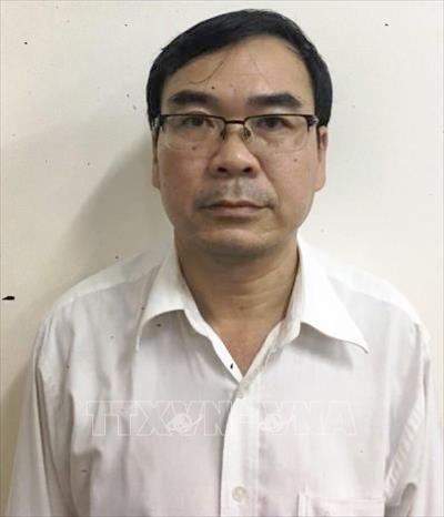 Trong ảnh: Bị can Trương Văn Út (nguyên Phó Trưởng Phòng Quản lý đất thuộc Sở Tài nguyên và Môi trường Thành phố Hồ Chí Minh). Ảnh: TTXVN phát