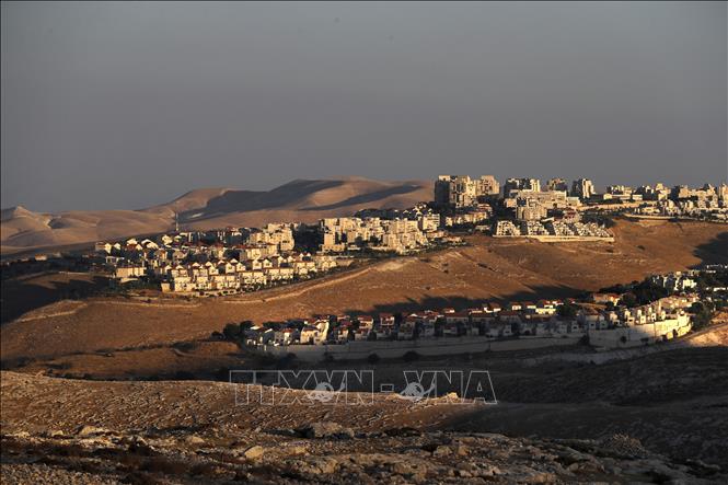 Trong ảnh (tư liệu): Một khu định cư của Israel tại Bờ Tây, ngày 6/8/2019. Ảnh: AFP/ TTXVN