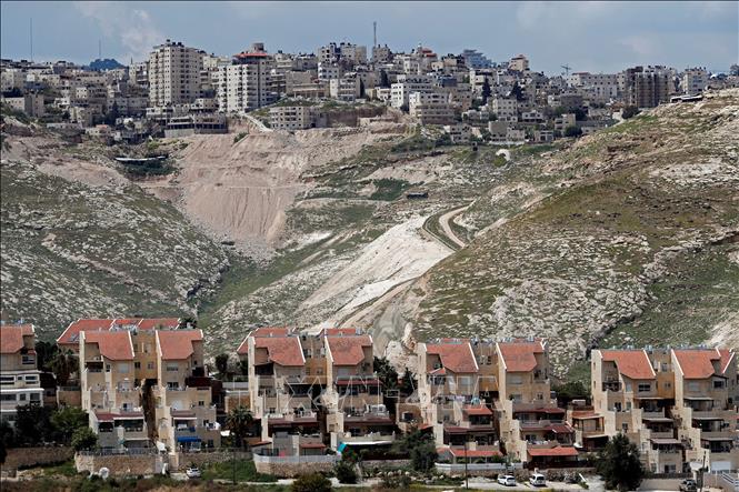 Trong ảnh (tư liệu): Một khu định cư của Israel tại Bờ Tây, ngày 18/4/2019. Ảnh: AFP/ TTXVN