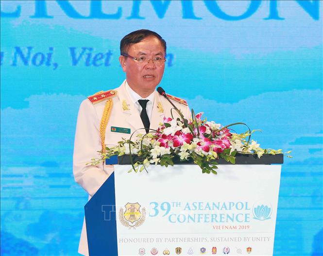 Trong ảnh: Trung tướng Trần Văn Vệ, Chánh Văn phòng Cơ quan Cảnh sát điều tra Bộ Công an phát biểu. Ảnh: Doãn Tấn - TTXVN