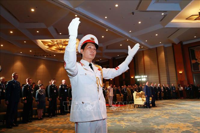 Trong ảnh: Khai mạc Hội nghị Tư lệnh Cảnh sát các nước ASEAN lần thứ 39. Ảnh: Doãn Tấn - TTXVN