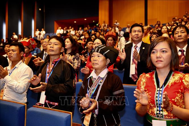 Trong ảnh: Các đại biểu tham dự phiên bế mạc Đại hội. Ảnh: TTXVN