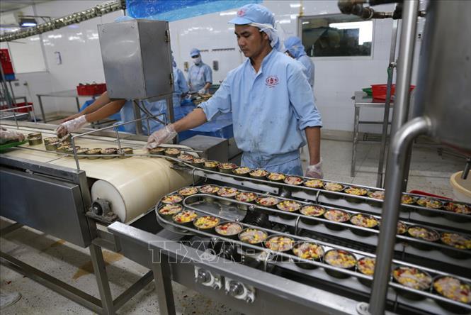 Trong ảnh: Chế biến sản phẩm cá ngừ đóng hộp tại Công ty Cổ phần Hạ Long – Đà Nẵng để xuất khẩu sang thị trường Đức. Ảnh: Vũ Sinh – TTXVN

