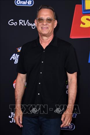 Trong ảnh: Tài tử điện ảnh Mỹ Tom Hanks tại lễ ra mắt phim 