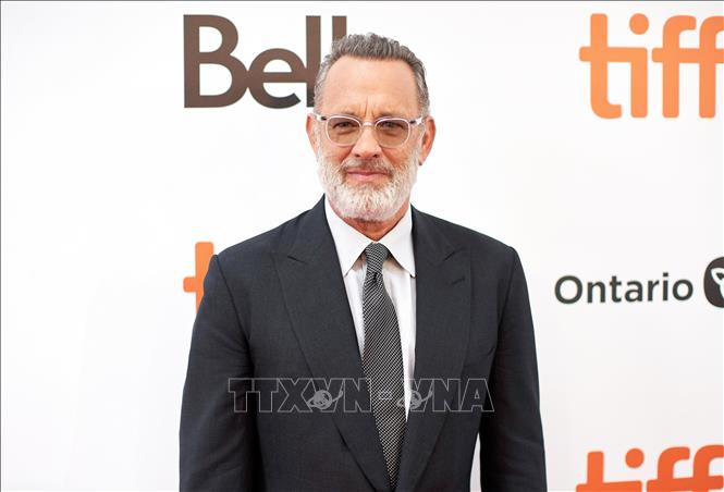 Trong ảnh: Tài tử điện ảnh Mỹ Tom Hanks tại lễ ra mắt phim 