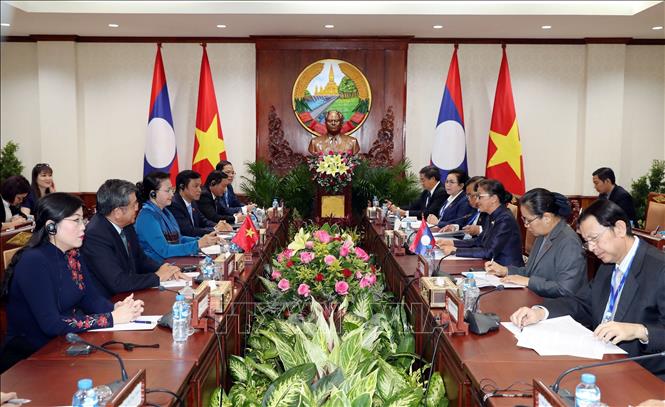 Vietnamese, Lao national Assembly leaders hold talks - VNA Photos ...