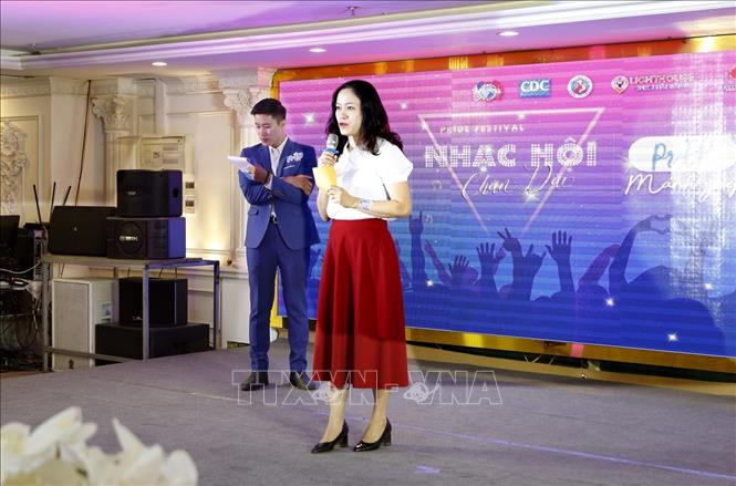 Trong ảnh: PGS.TS Nguyễn Thu Hương, Phó Cục trưởng Cục Phòng chống HIV/AIDS (Bộ Y tế) phát biểu. Ảnh: Dương Ngọc – TTXVN