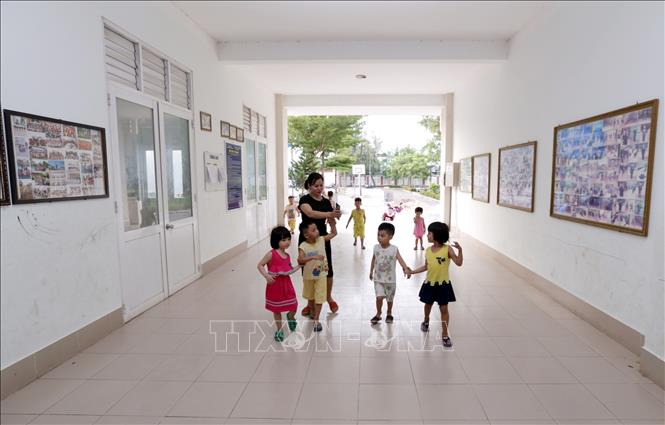 Trong ảnh: Trung tâm trở thành mái ấm chung cho những mảnh đời trẻ em thiệt thòi. Ảnh: Anh Tuấn – TTXVN