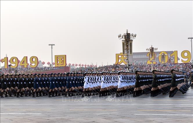 Quang cảnh Lễ diễu binh, diễu hành. Ảnh: Lương Tuấn-P/v TTXVN tại Bắc Kinh