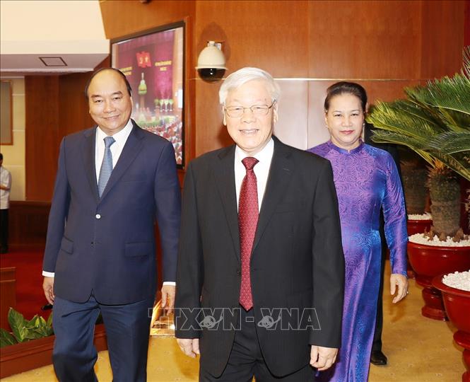 Tổng Bí thư, Chủ tịch nước Nguyễn Phú Trọng chủ trì và ...