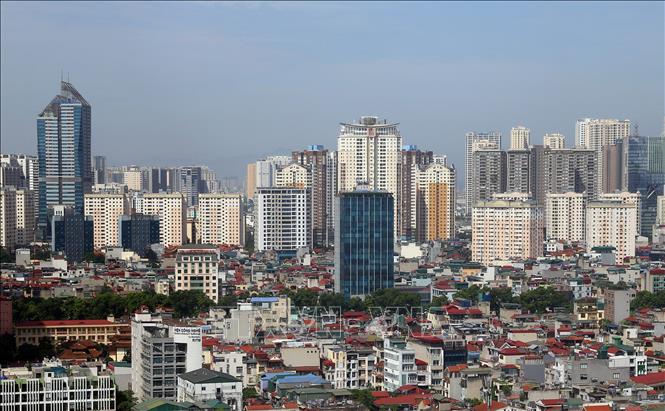Trong ảnh: Quận Cầu Giấy với nhiều khu đô thị mới. Ảnh: Huy Hùng - TTXVN