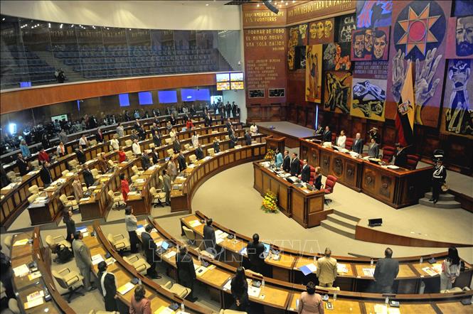 Trong ảnh (tư liệu): Toàn cảnh một phiên họp Quốc hội Ecuador ở thủ đô Quito. Ảnh: AFP/TTXVN